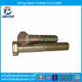 Stock DIN931 Yellow Zinc/Color Zinc Plated Hex Head Bolt